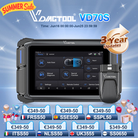 VDIAGTOOL VD70S VD70 BT 2025 Wireless Car Diagnostic Tools ECU Coding OBD2 Bidirectional Control Scanner 36+ Resets FCA AutoAuth