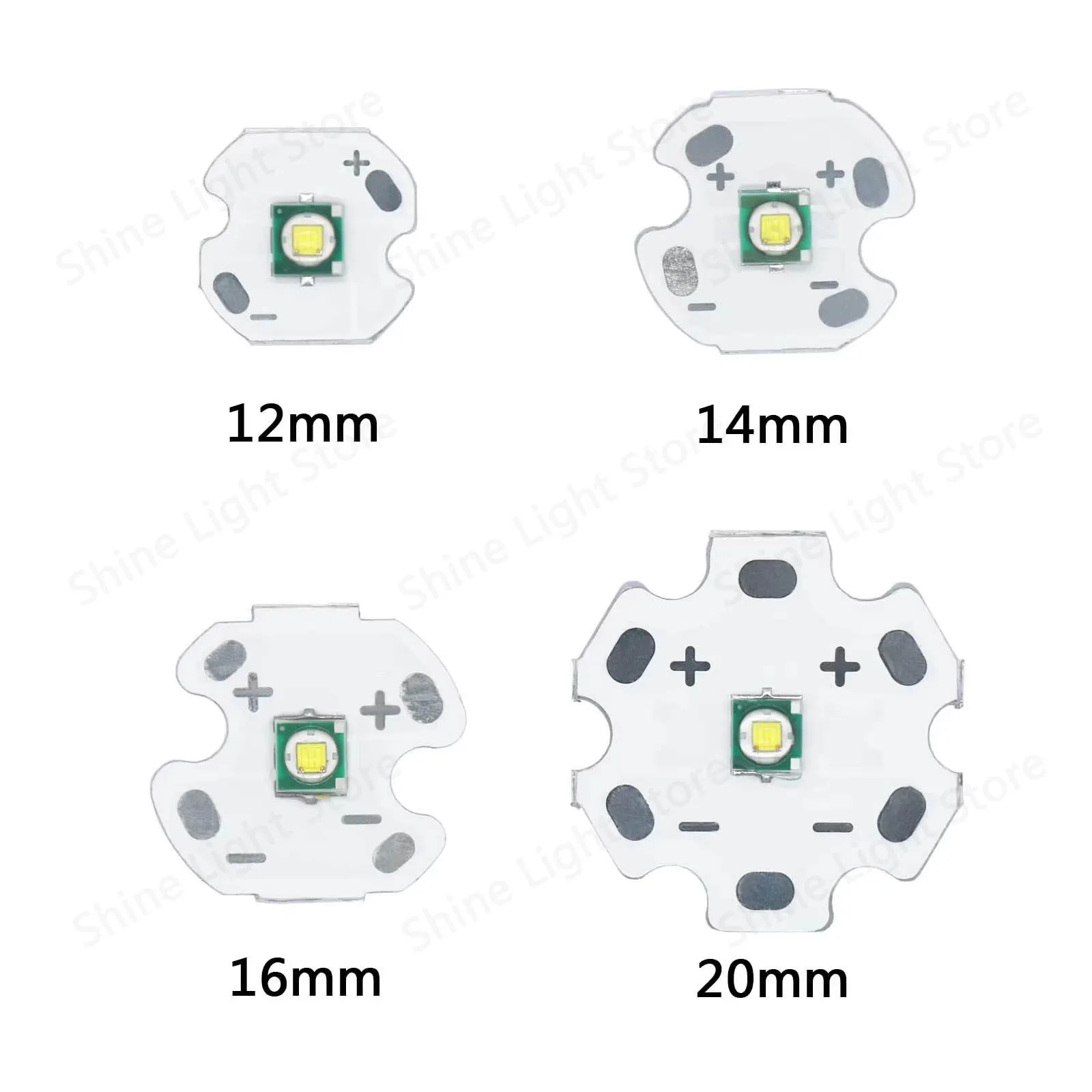 LED Beads 3W 5W 10W 18W DC3V 12mm 14mm 16mm 20mm High Power LED COB Chip Cold White Diodes DIY for Torch Flashlight Car Lighting