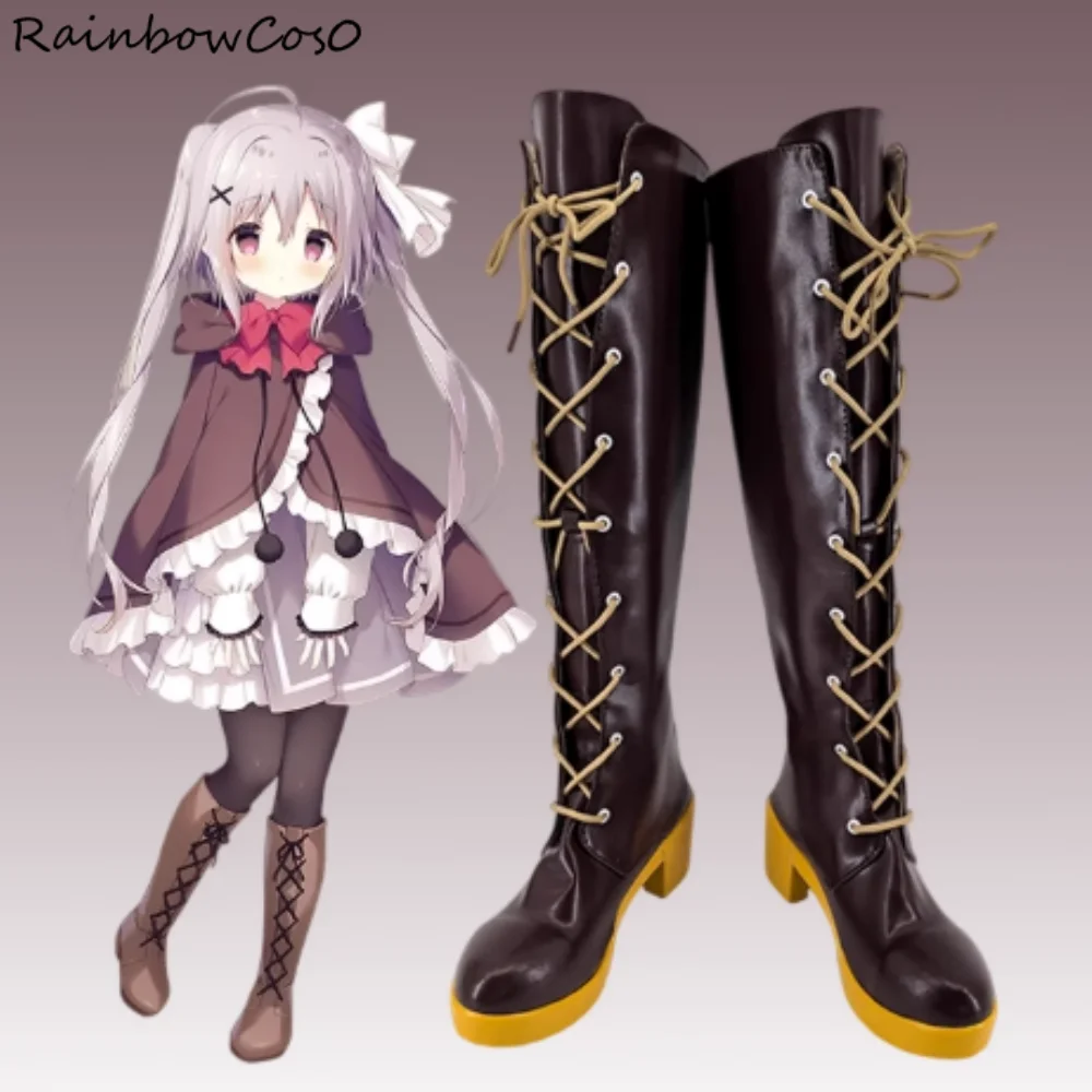

Каламамата Neri Noir Hoshizora Tetsudou to Shiro no Tabi Hoshishiro Hoshitetsu Обувь для косплея Сапоги Игра Anime Party W5076