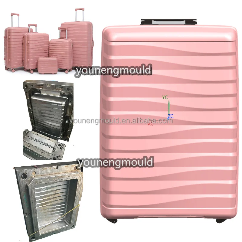Pp Trolley Luggage Suitcase Mould High Quality Blue Set Travel Bag Travel Men Pp Luggage Bag Mold