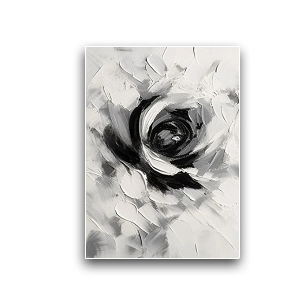 

Modern Tree Poster Gray White Yellow 3d Flowers Oil Painting Hand-Painted Canvas Picture Decor Living Room Home Wall Art Pattern