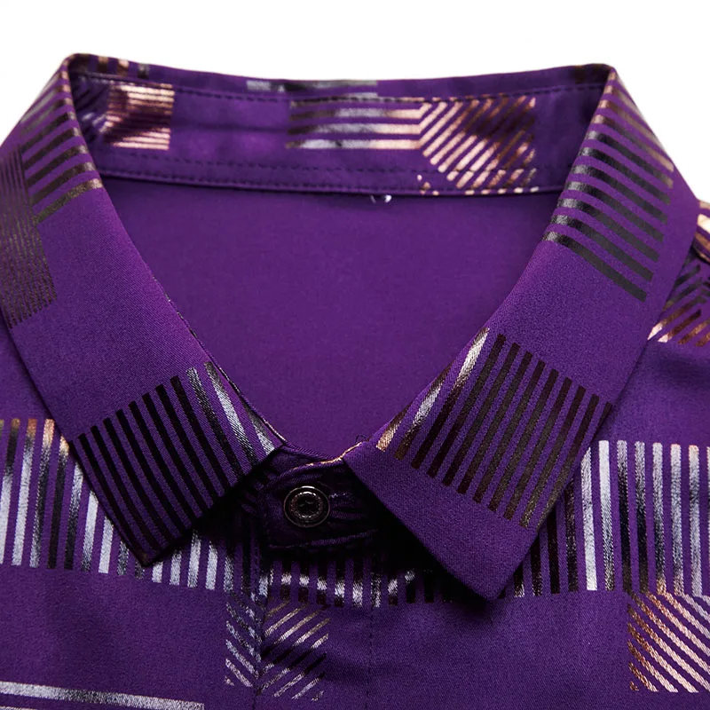 Camisa de manga larga a cuadros para hombre, ropa informal de marca de lujo, ajustada, a la moda, para eventos sociales, 2022, Primavera, 2306