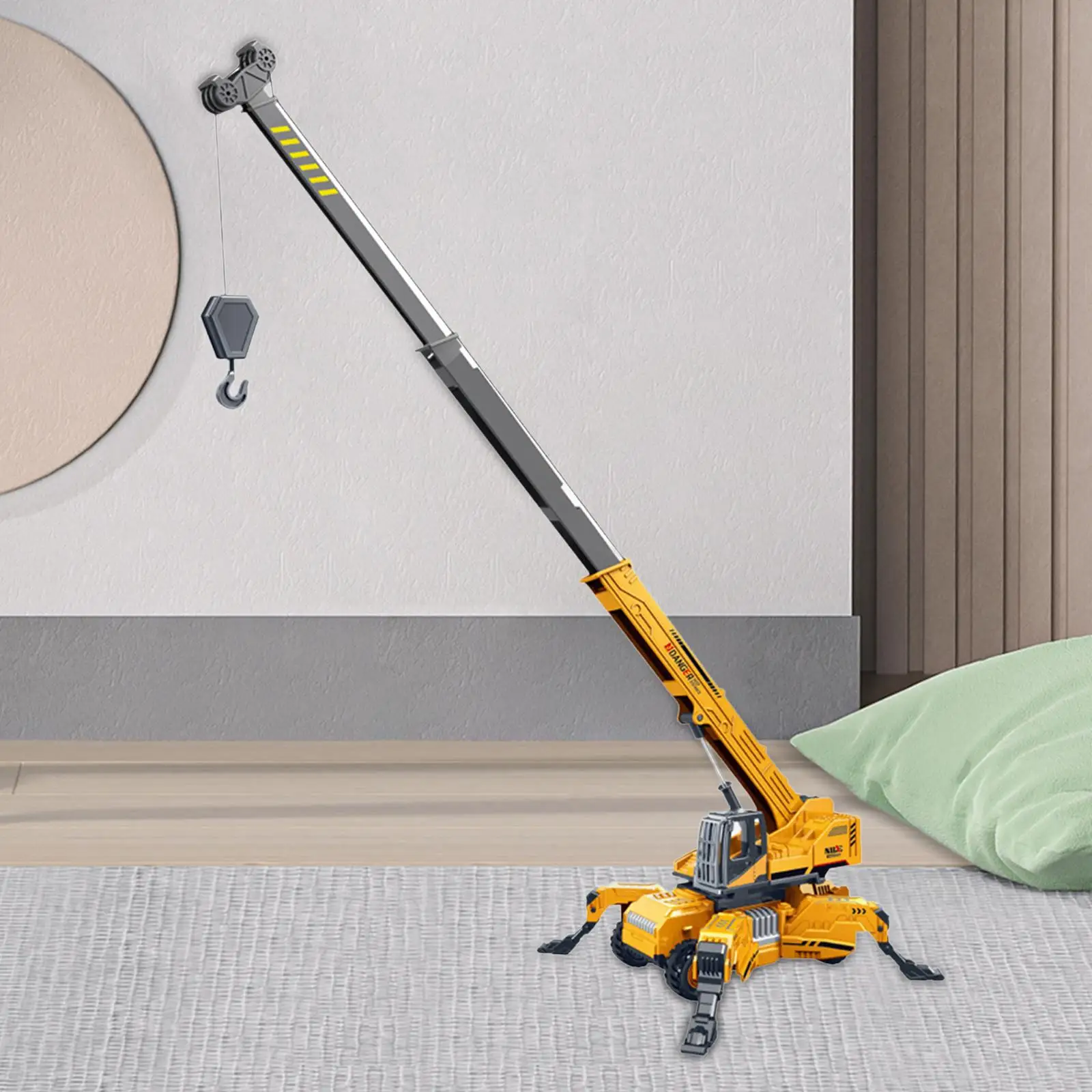 

Vehicle Model Toy Crane Engineering Truck Crane ° Rotation Engineering Vehicle