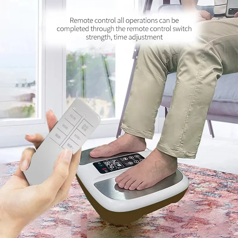 Home Health Care Terahertz Biological Resonance Wave Energy Foot Heating Massage Physical Acupuncture Feet Massager