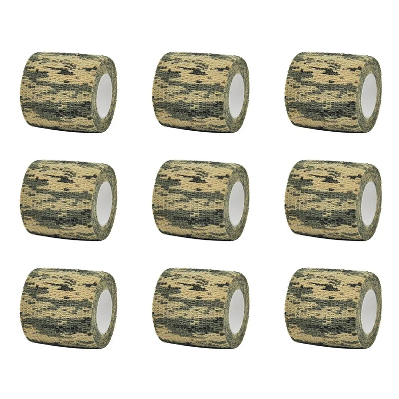 2.5/5/7.5/10cmx4.8m Camo Outdoor Hunting Shooting Tool Camouflage Stealth Tape Waterproof Wrap Durable Accessories