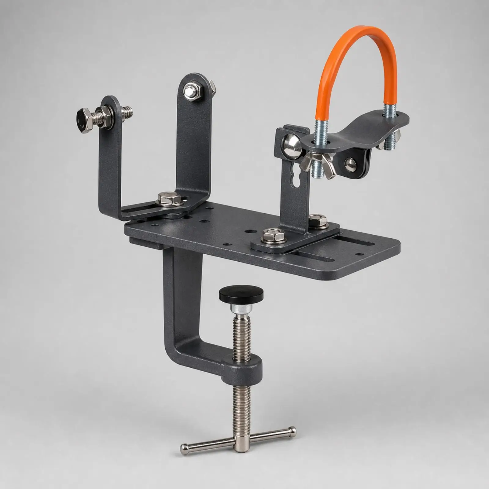 Angle Fixing Clamp Steel Mounting Bracket for Drill Stand Precision Cutting Tool Corner Clamp Woodworking Workshop