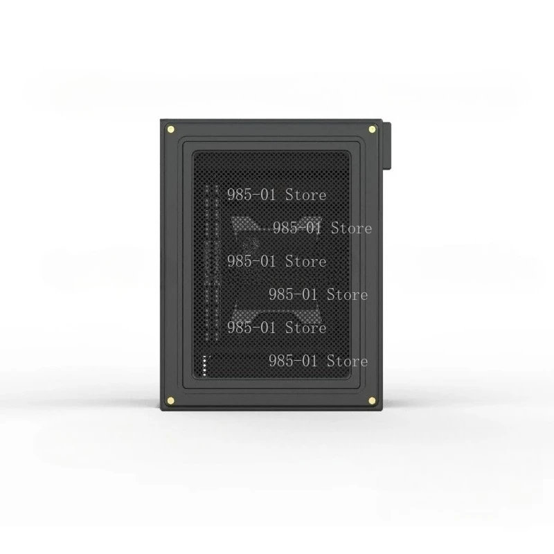 2024 New Tiny4 4L Pure Aluminum CNC ITX Case Half Height Double Slot Direct Insert Tool Card Chassis