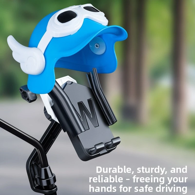 

Universal Motorcycle & E-Bike Phone Holder – Sunshade + Rearview Mirror + Helmet Mount Kit