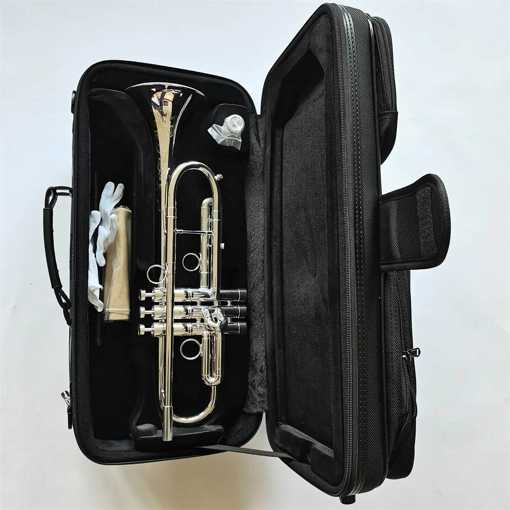 Handmade professional trumpet brass imported from Germany Bb key trumpet musical instruments