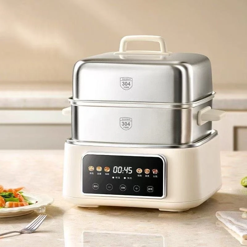 

Electric steamer stainless steel household small breakfast machine cooking stew integrated steamer