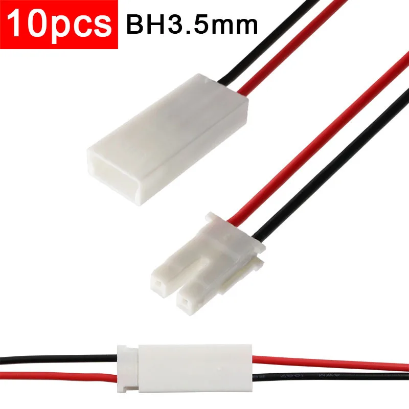 

10pcs BH3.5mm Terminal For Plug 3.5mm 2Pin Docking Plug Connection 22AWG Colorful For Aerial Docking Extension Electronic Wire