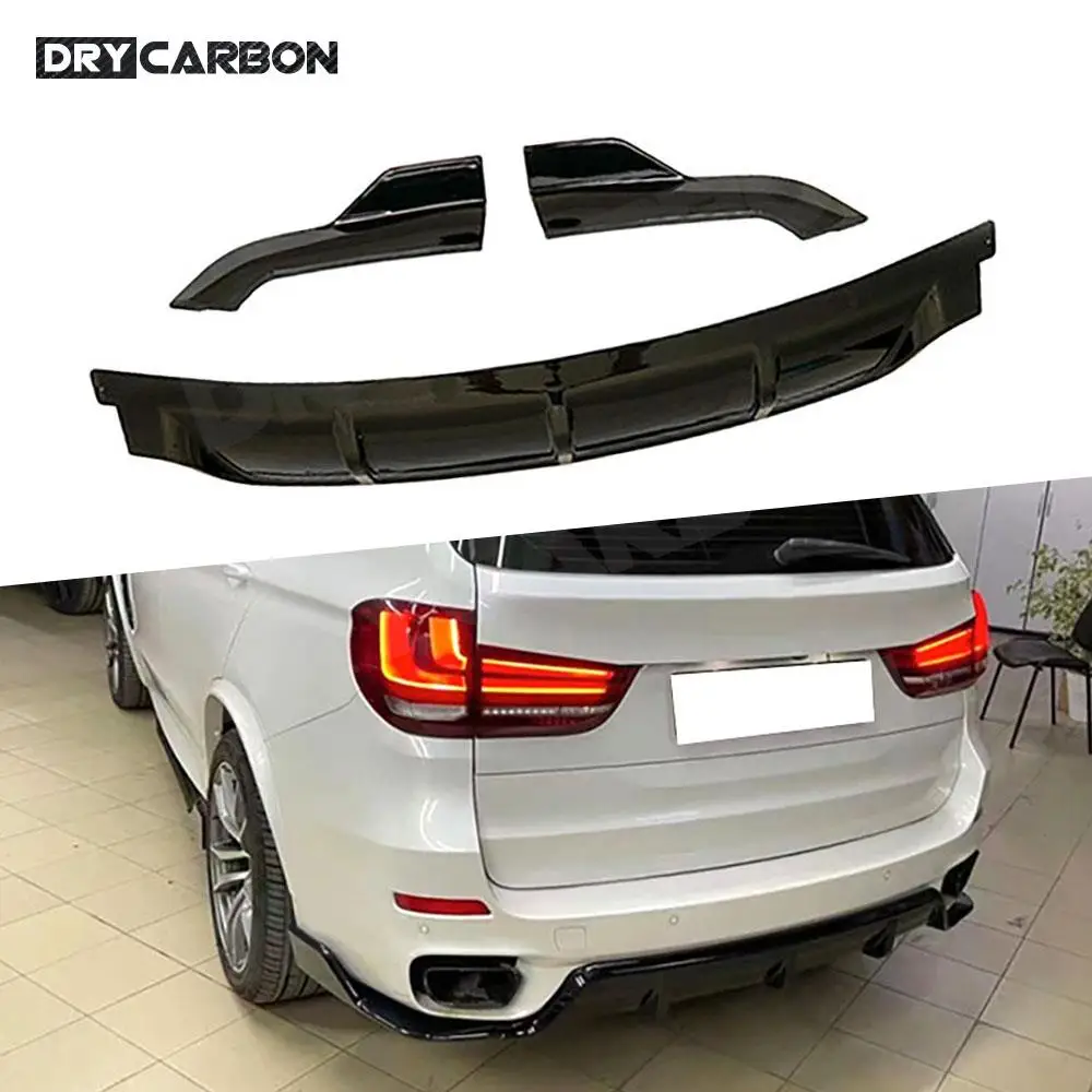 

Car Rear Bumper Diffuser Lip Spoiler Body Kit Rear Diffuser Splitter Winglet Apron for BMW X5 F15 M Sport 2015 2016 2017 2018