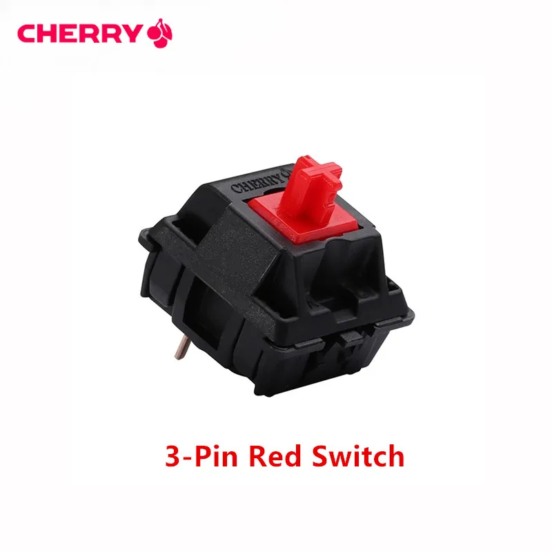 Original Deutschland Cherry MX mechanische Tastaturschalter Silber Rot Schwarz Blau Braun Linear Tactile Clear RGB Schalter 3-Pin Welle