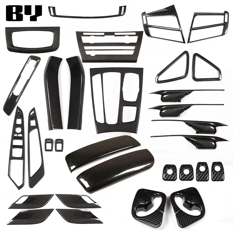 

Для BMW X5 F15 X6 F16 2014-2018 ABS углеродное волокно рулевое колесо приборная панель центральная консоль наклейка автомобильные аксессуары