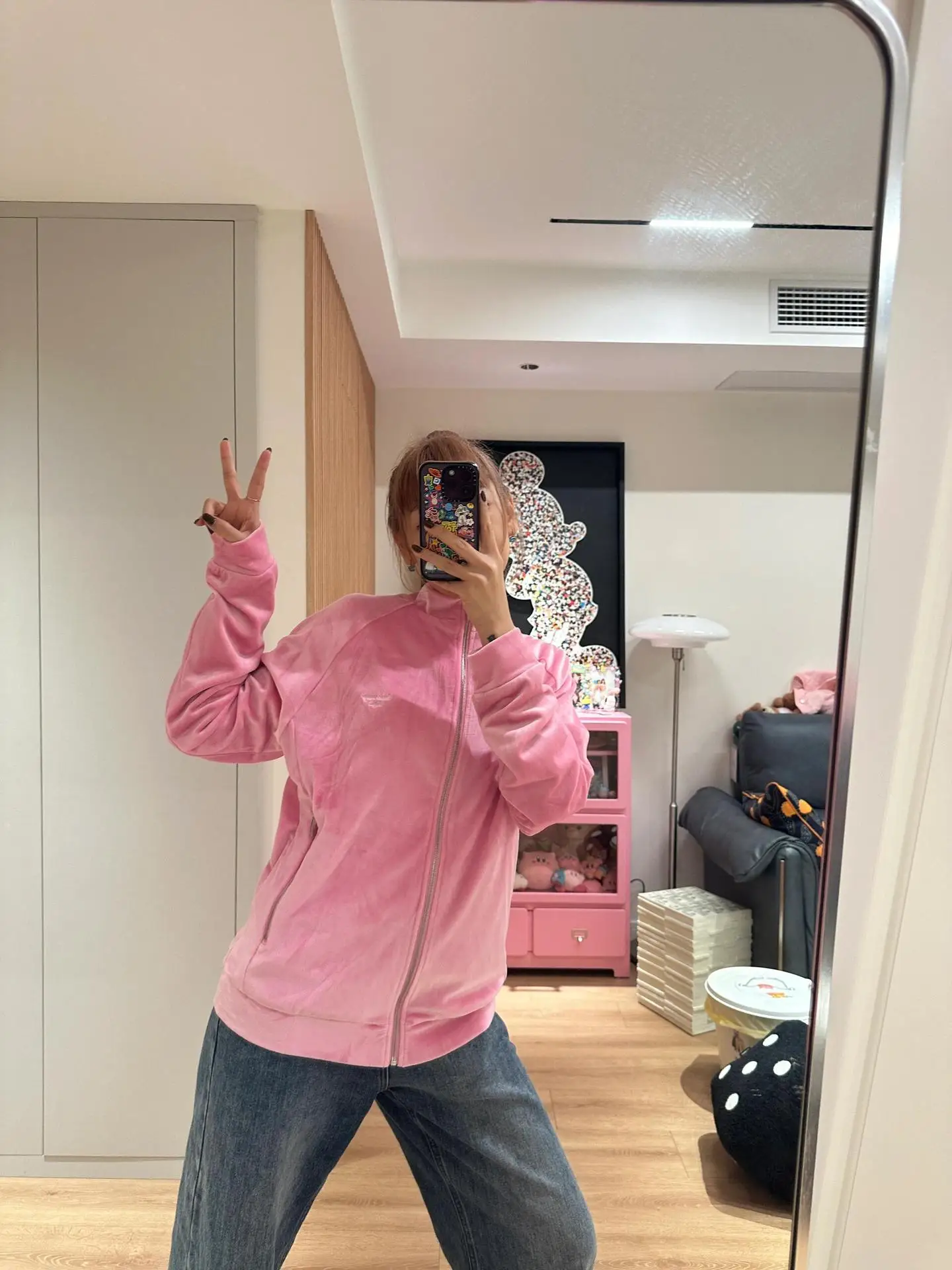 JACKSON WANG Casual Hoodie Sweater TEAMWANG 2026 Concert Sweatshirt Overcoat Couple Clothes Velvet Casual Jacket