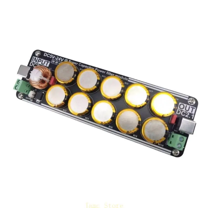 

LX0B DC5V-24V Super Capacitor Power Filter Module for 5V 24V Devices Minimize Interferences and Response Module