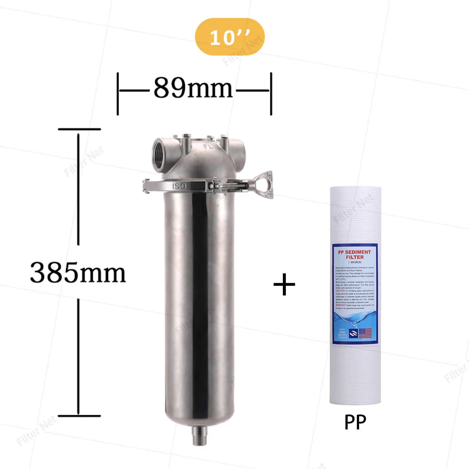 

10inch stainless steel filter housing water filtration pre-filters water prefilterindustrial water filter housing Prefilter