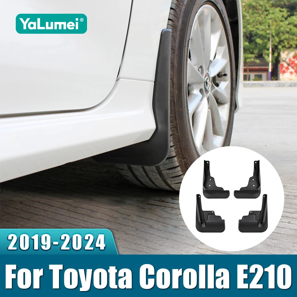 Für Toyota Corolla E210 2019-2021 2022 2023 2024 2025 4-teiliges Set Auto Vordere und Hintere Schmutzfänger Spritzschutz Kotflügel