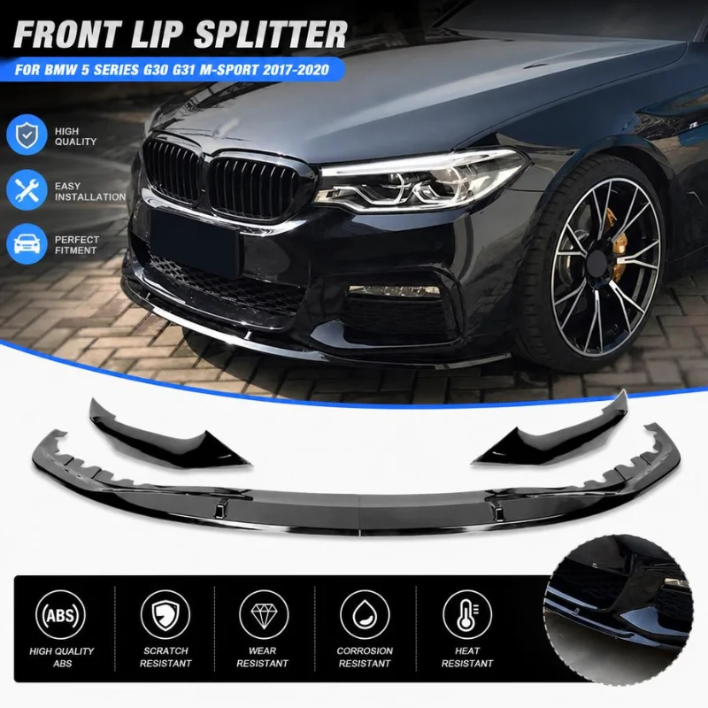 Kit carrosserie M-Performance pour pare-chocs avant, spoiler, diffuseur, lèvre de pare-chocs pour BMW Série 5 G30 G31 M-Sport 525i 530i 540i M-Tech, pièces auto 2017-2020