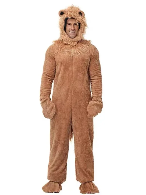 성인용 로우인 사자 의상 파티 공연복 야생 사자 왕 변신 파티 공연 의류