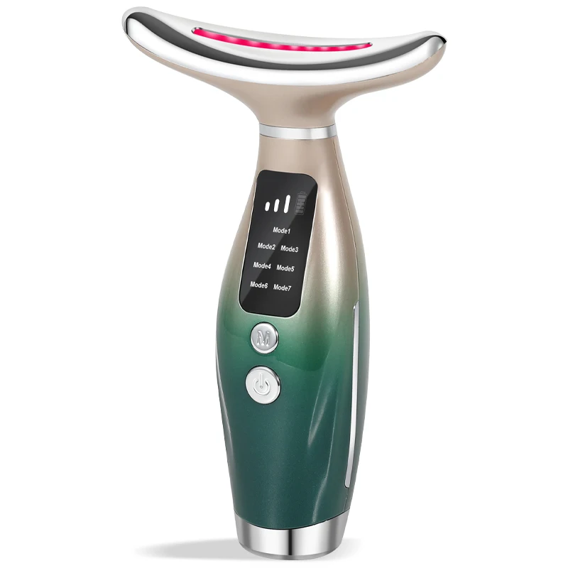 CMH EMS Microcurrent Chin Lifting Face Neck Beauty Device LED Photon Firming Rejuvenation Anti Wrinkle Skin Care Facial Massager