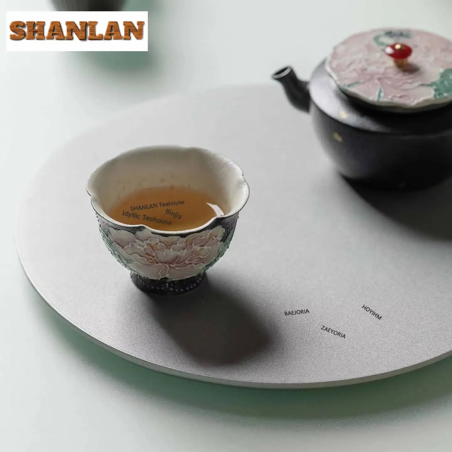 Hand Painted Night Bloom Peony Tea Set Complete Set Handmade Tea Ceremony Set Teapot And Tea Cup Set Tea Services Collection