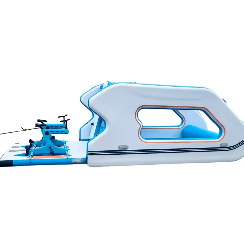 Commercial Grade Inflatable Houseboat 2026, 4.5M Foldable Design with Lithium Battery for Rental & Resorts