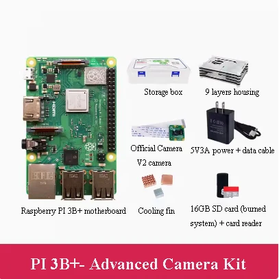 

Development Boards Raspberry PI 3B+ Development Board Camera Advanced Kit