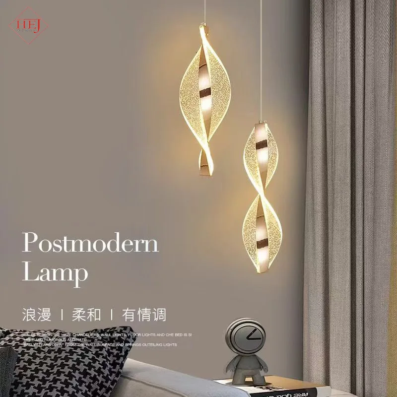 

New bedside long-line small chandelier modern simple creative entrance simple luxury meal chandelier room decor
