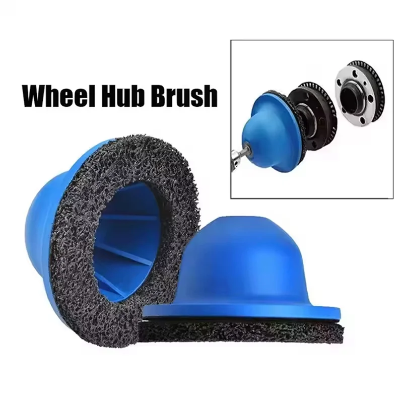 Disco abrasivo con cepillo para cubo de rueda ABDJ, 150 mm, 1/2 Dr. Pulido de llantas de pulido de óxido del rotor de limpieza