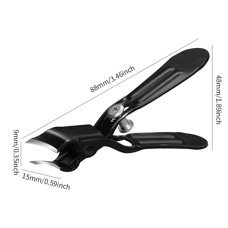 Large Opening Nail Clipper With Slanted Tip High-end Original Anti Splash Single Armor Groove Nail Clipper Thick Toenail Pliers