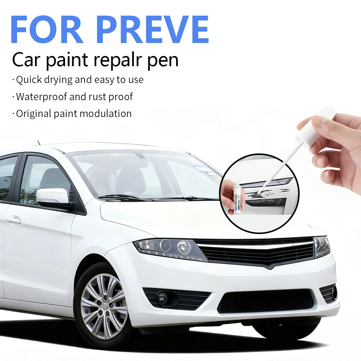 

Ручка для ремонта автомобильной краски, аксессуары для ремонта царапин, синий A0203 BlackA0221, белый A0157, серебристый для PROTON PREVE 2012-2019 гг.