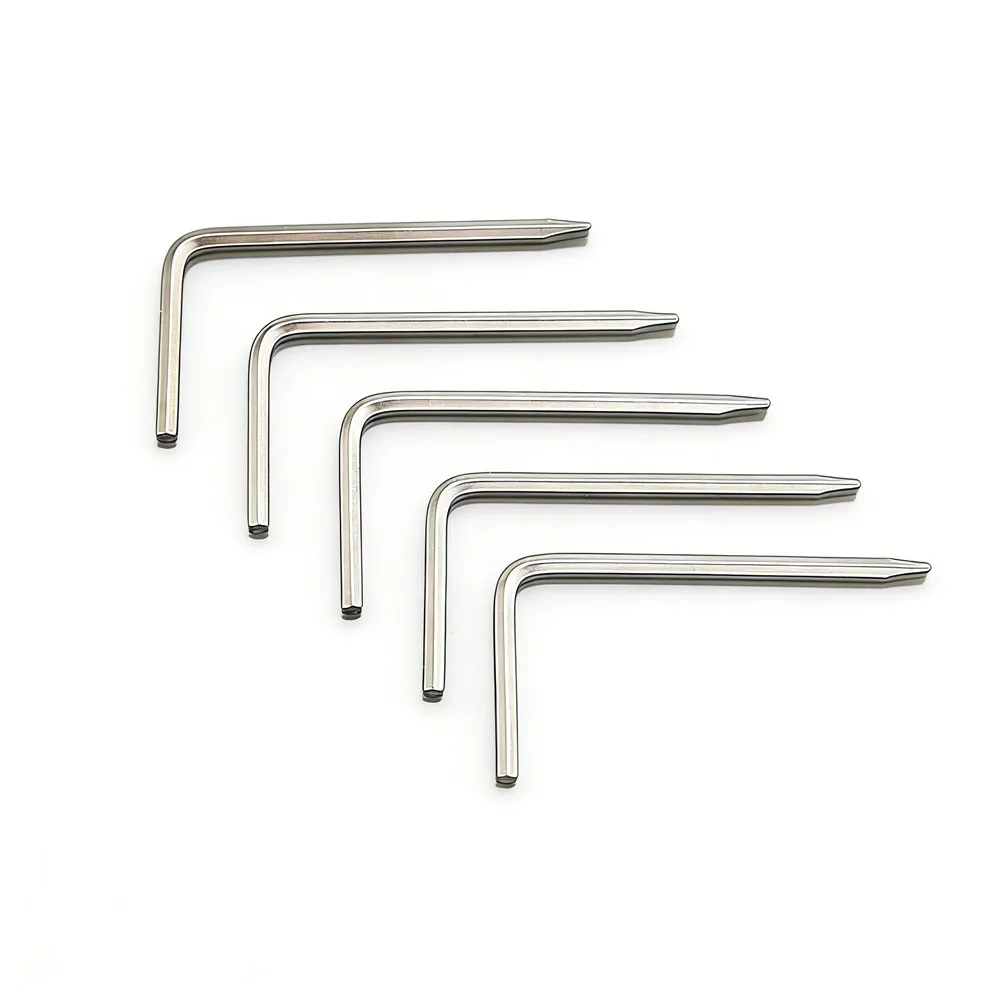 

1 шт. 3-миллиметровый никелированный L-образный шестигранный ключ с прорезью, двухсторонний, многофункциональный ручной инструмент для домашнего ремонта