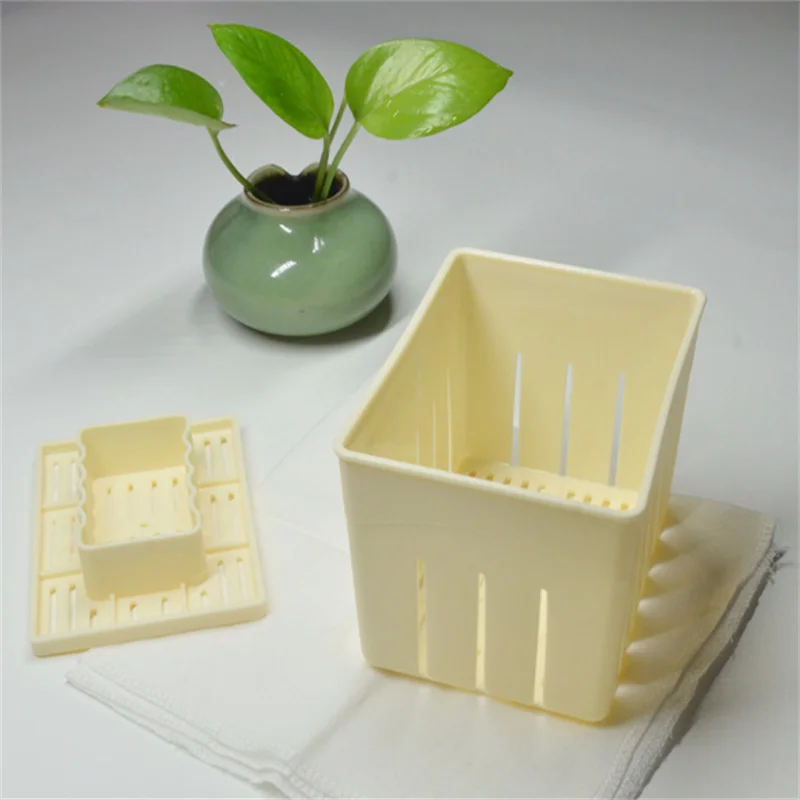 1 Set DIY Homemade Tofu Press-Maker Mold Box Plastic Soybean Curd Making Machine Kitchen Cooking Tools Set