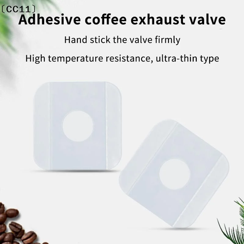 40Pcs Single Way Degassing Valves Adhesive Patch Type CO2 Releasing Valves Exhaust Ventilation Vent For Coffee Bag〔CC11〕