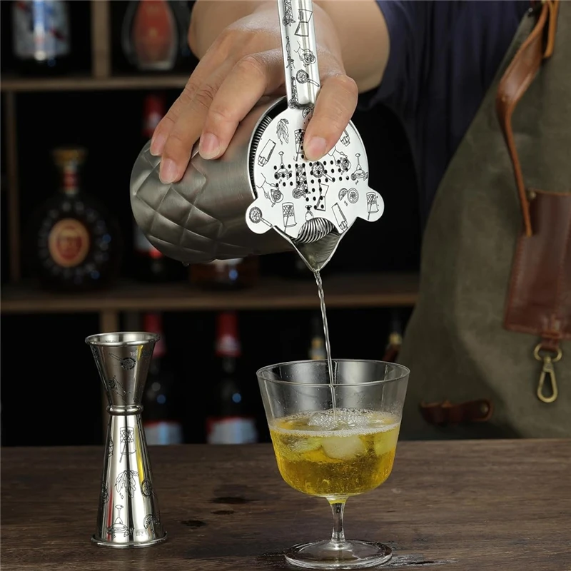 

580ml / 750ml Cocktail Mixing Glass Stirring Tin Double-walled And Vacuum Insulated For Temperature Consistency Barware
