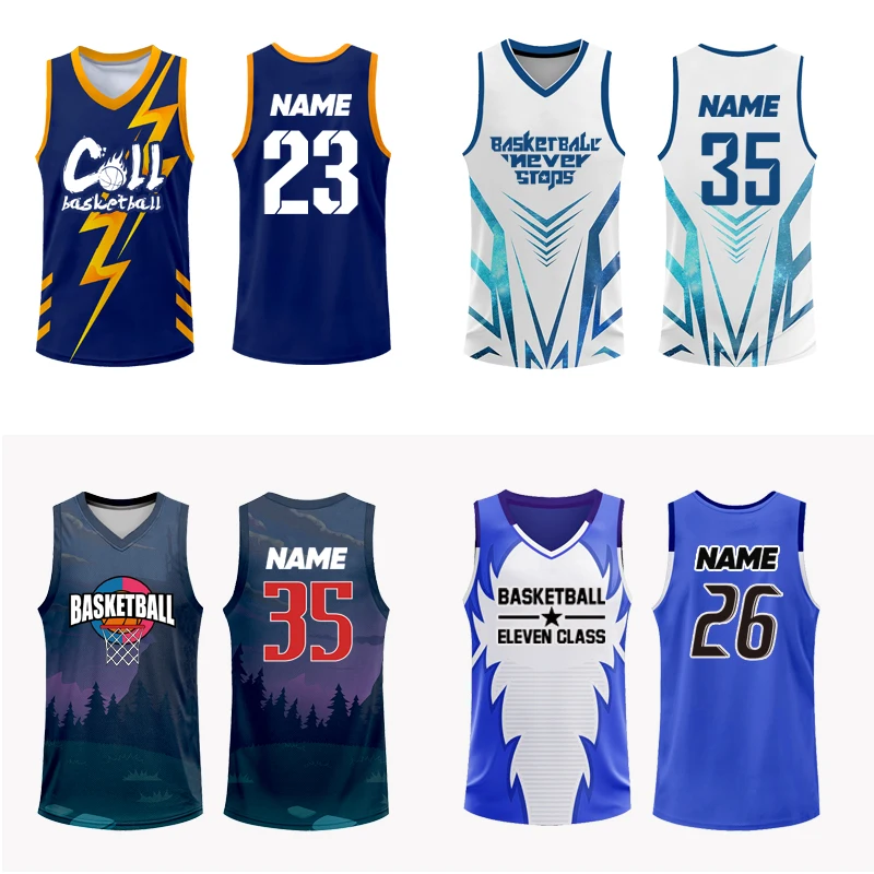 Custom Adults Polyester Basketball Shirt Cheap Basketball Uniform Sets Men'S Basketball Jersey Plus Size Breathable Shirts