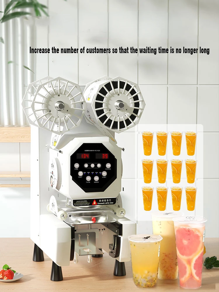 Cup Sealer Cup Sealing Machine Full Automatic Bubble Tea Machine For 9/9.5/8.8/8.5/8.9 PP/PE/Paper Milk Tea Cup Boba Tea Machine