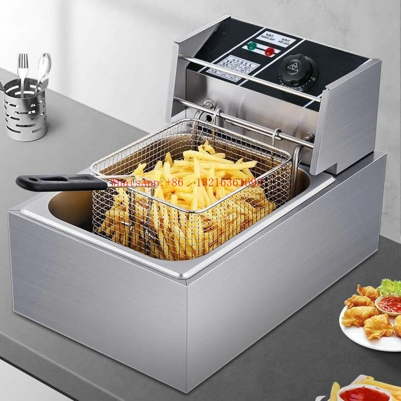 New Electric Fryer Commercial Plug-in Fried Chicken Thighs French Fries Special Pan Frying Machine