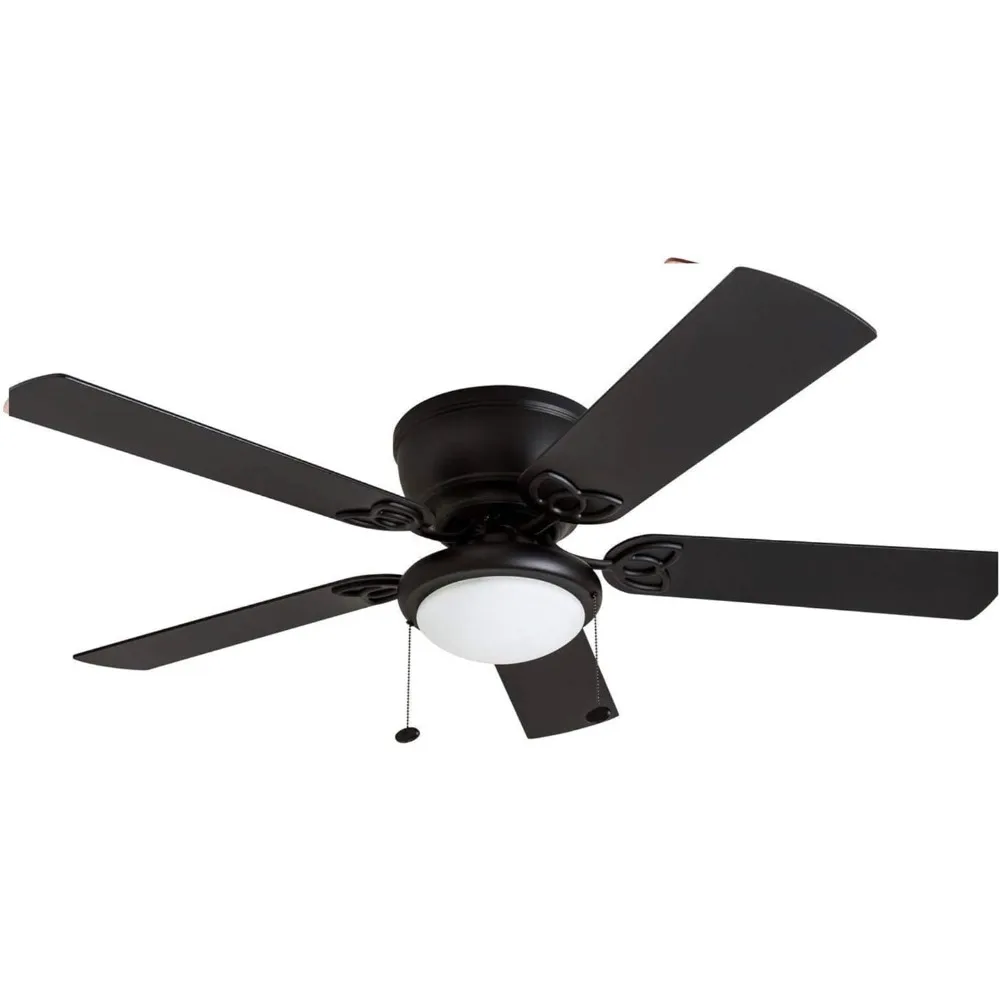 

Traditional 52 inch ceiling fan with light, LED embedded ceiling fan, indoor fan with 5 blades