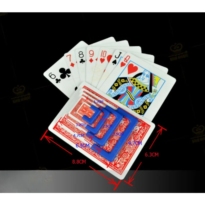 1set Shrinking Cards Magic Tricks Magician Stage Close Up Street Illusions Gimmicks Props Mentalism Funny Big to Small Magia