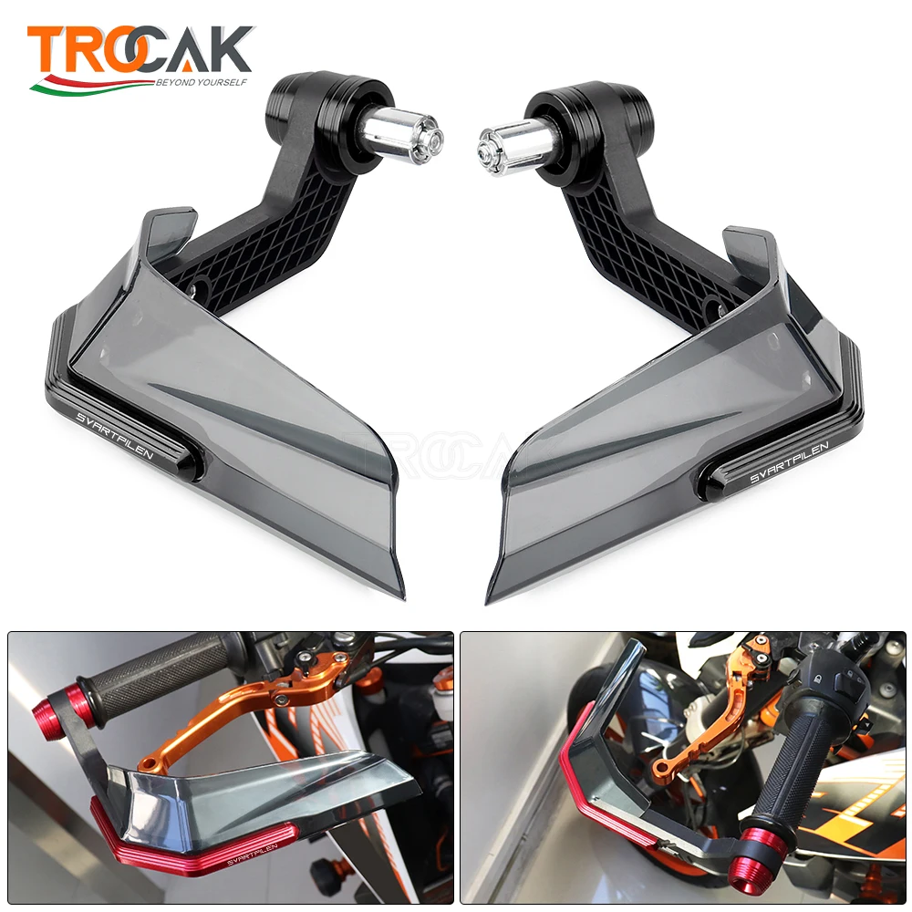 Svartpilen Motorcycle Accessories CNC Aluminum Handle Bar End Hand Guards Protector For Husqvarna Svartpilen 401 250 2018-2022