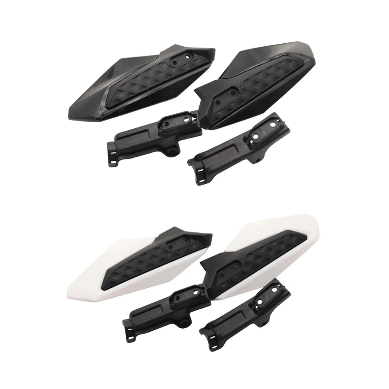 37JE Motorcycle Hand Guard Pair Protector with Mounting Brackets for Wind Coverage