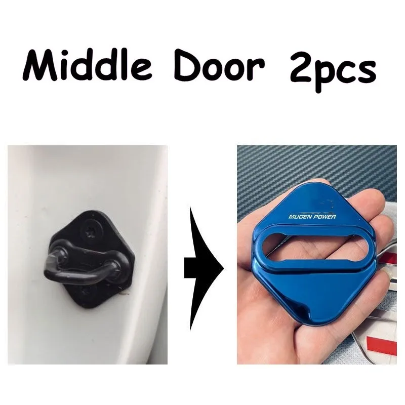 For Honda Stepwgn RK1 RK5 RP3 RP5 Accessories Car Door Lock Rust-Proof Cover Mugen Power Decorat And Protecte Auto Styling