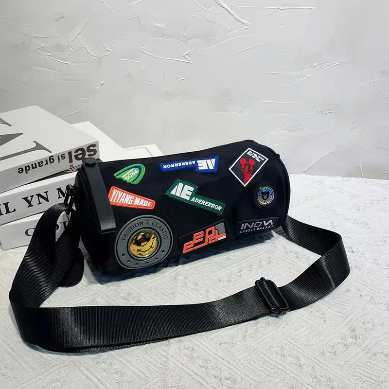 

Korean Style Man Shoulder Bags Cool Men Crossbody Bags Nylon Unisex Side Bags