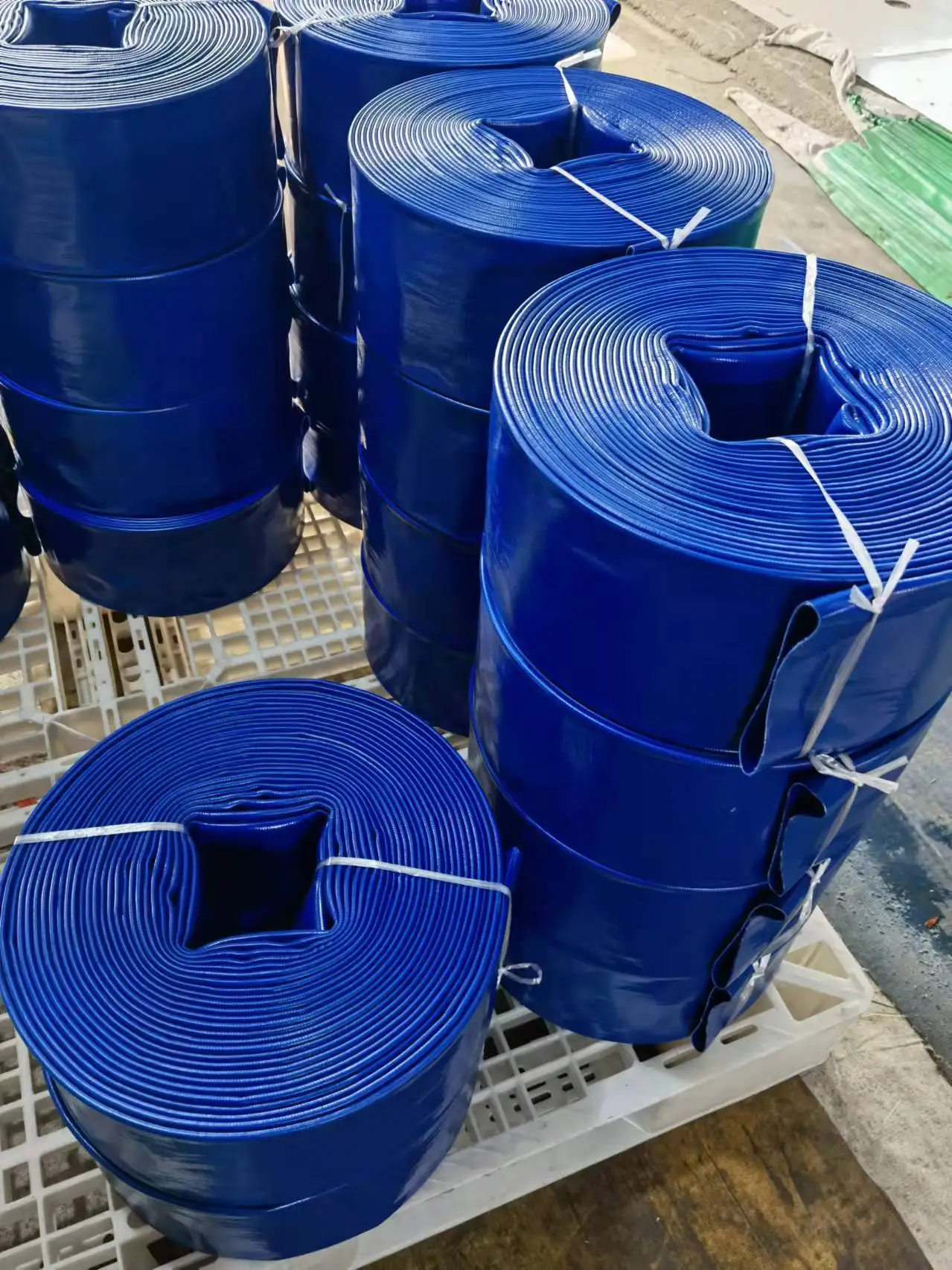 Mangueira de água de alta pressão, 2 polegadas, 3 polegadas, 4 polegadas, irrigação agrícola, mangueira plana, sistema de rega de jardim, mangueira de pvc