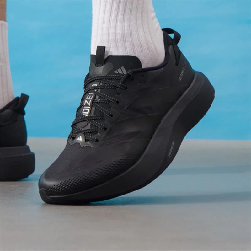Adidas  Adizero Evo SL Running Shoes  All Black Lightweight Breathable Athletic Trainers Men Women KK2685