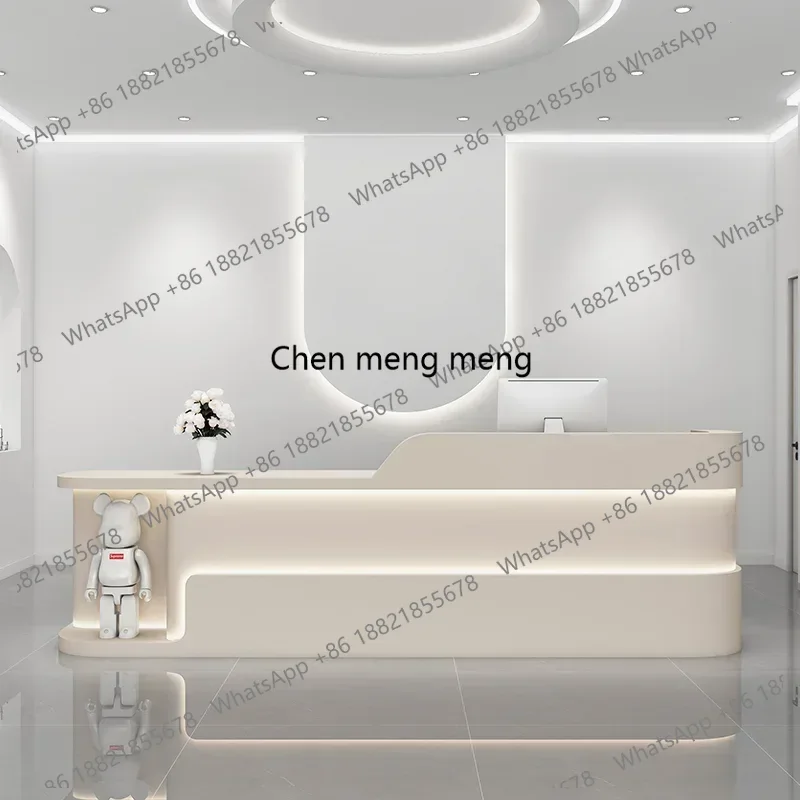 

Japanese Style Clothing Store Reception Desks Beauty Salon Simplicity Reception Desks Designer Office Furniture Receptionen