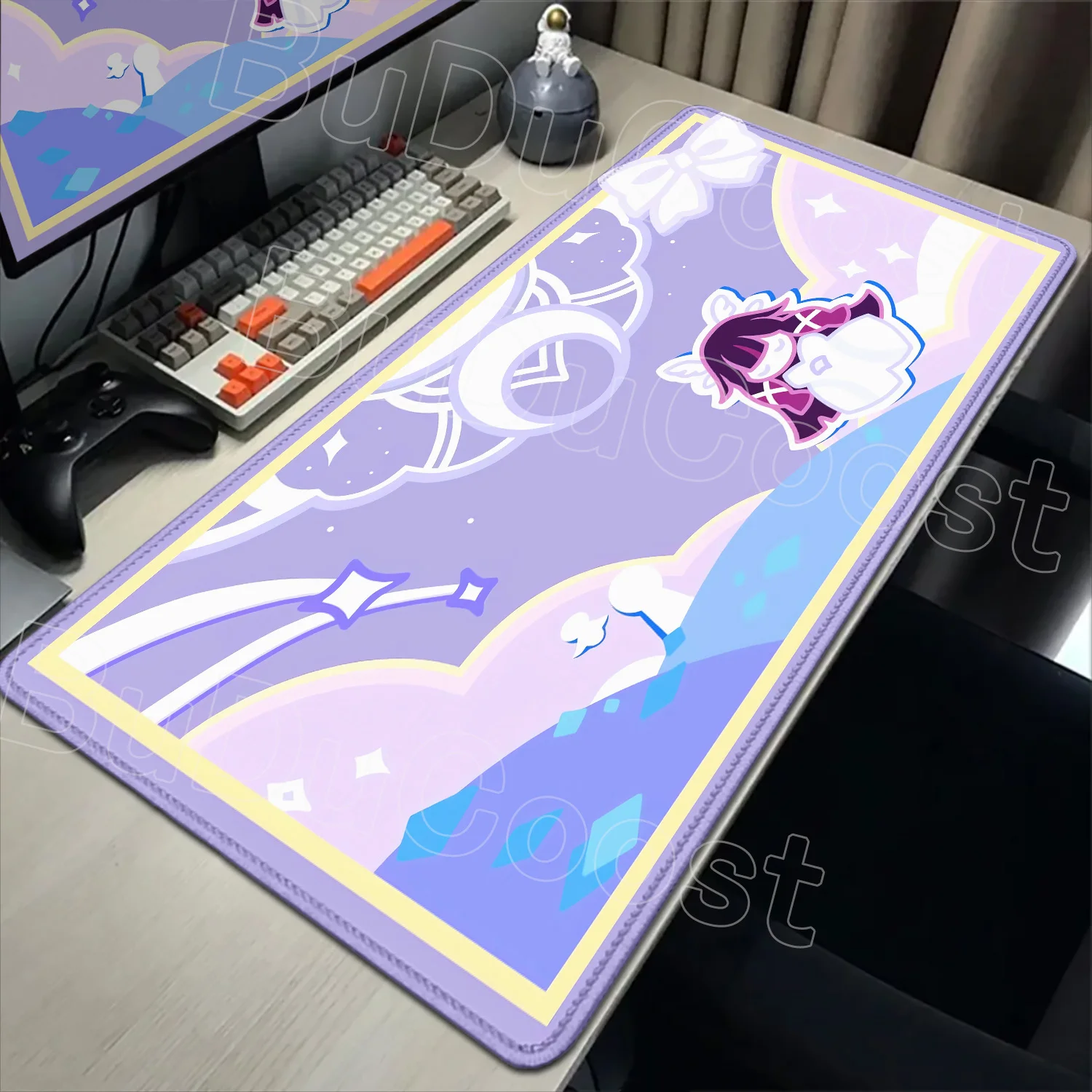 Kawaii Genshin Impact Columbina Mouse Pad Gaming Locking Edge Big Computer Game Large Rubber Non-slip Mousepad Laptop Desk Mat
