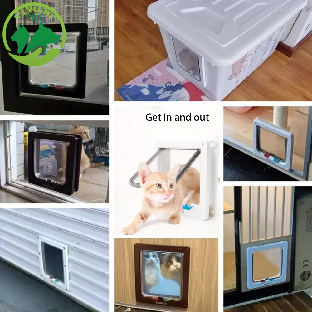 

Dog Cat Flap Door Two Way Free Entry And Exit Small Pet Door Kitten Flap Hole Windproof Pet Hole Pet Entry And Exit Supplie